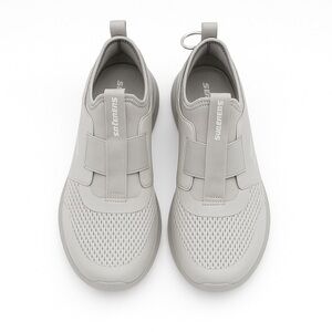 📌 Skechers Slip-On Athletic Sneakers – Light Gray – Women’s